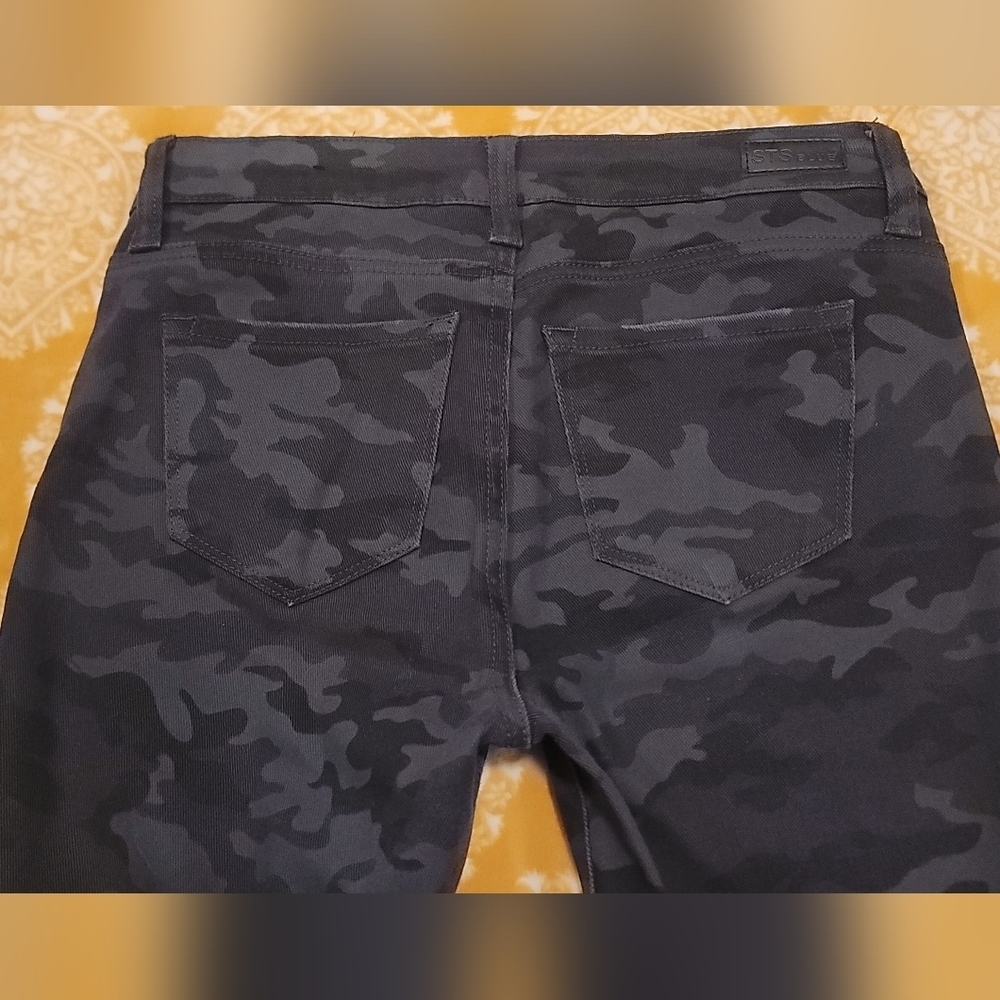 STS Blue Alice Ankle Skinny Women’s Jeans-Black/Camo/Sz 25 - Picture 16 of 16